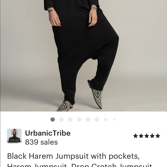 URBANIC TRIBE Onesie Size M Pockets & Zipper - Picture 10 of 10